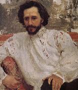Ilia Efimovich Repin Andre Yefu portrait painting